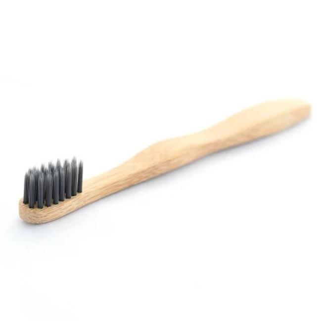 Toothbrush (Bamboo) with Charcoal Infused Bristles (Kids)