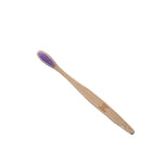 Toothbrush (Bamboo) with Purple Bristles