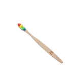 Toothbrush (Bamboo) with Rainbow Bristles